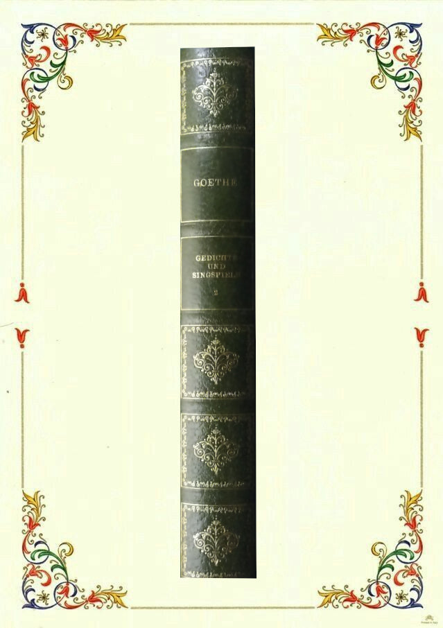 Göthe, Gedichte und Singspiele – Band 2