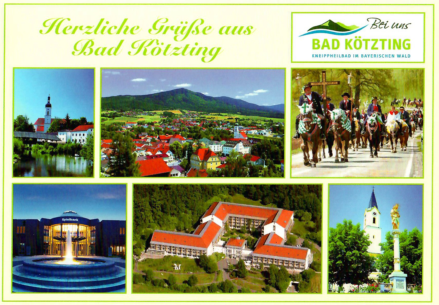 Karte - 9 - Verschieden Ansichten von Bad Kötzting