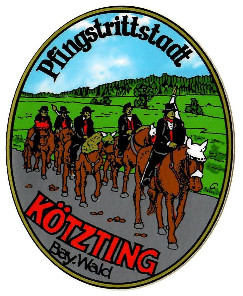 Aufkleber Bad Kötzting - Pfingsrittsatt