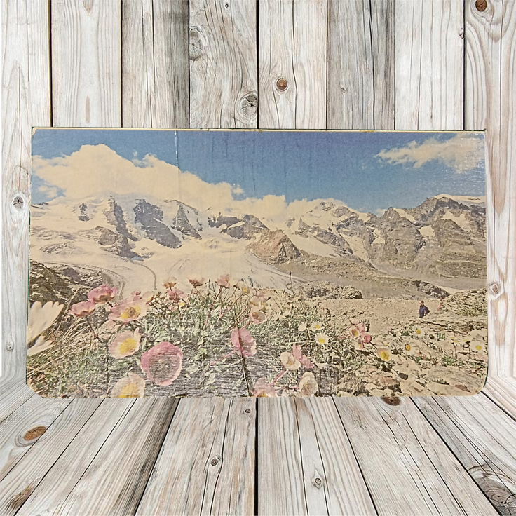 Holzbox mit Découpage - Modellserie 1-A