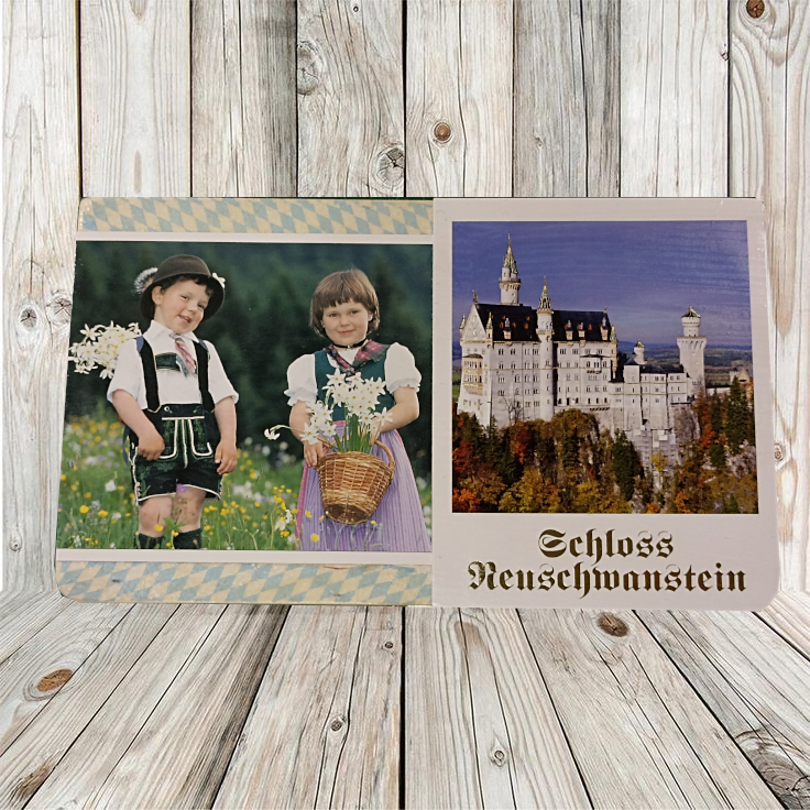 Holzbox mit Découpage - Modellserie 1-A