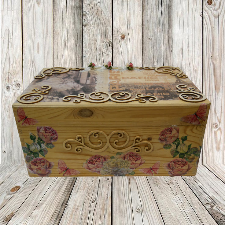 Typ 1 - Box 3 - Holzbox mit Découpage