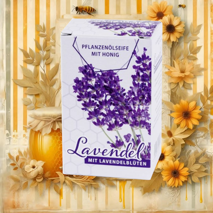 Lavendelseife mit Honig