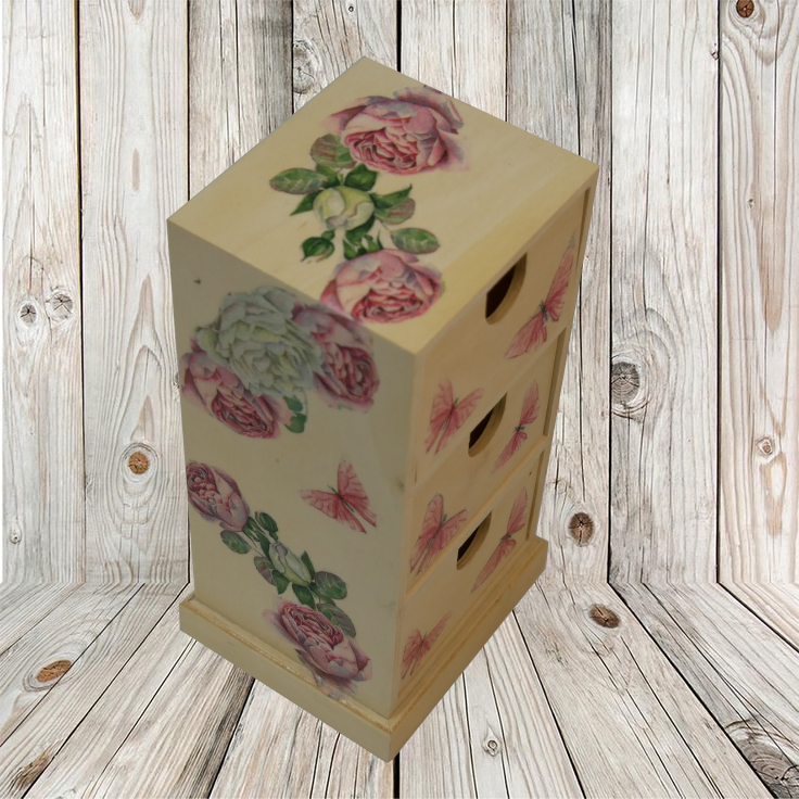 Box mit Schubladen - Découpage