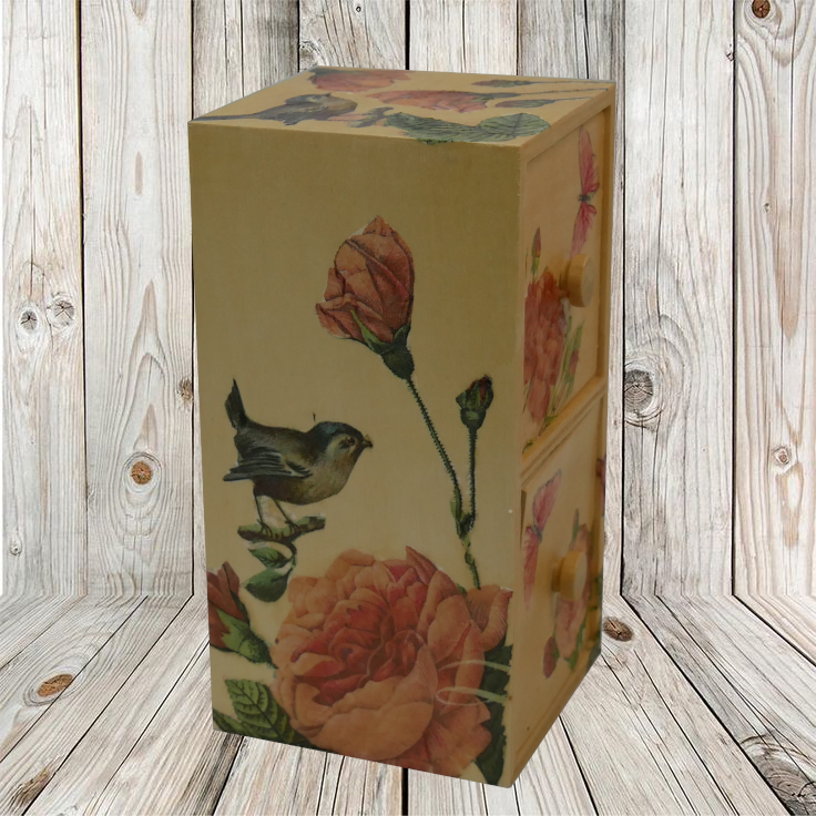 Box mit Schubladen - Découpage